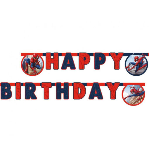 Picture of SPIDERMAN CRIME FIGHTER HAPPY BIRTHDAY BANNER - 2M